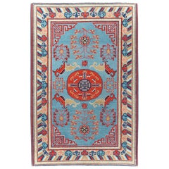 Tappeto da lancio Galerie Shabab Collection Mid-20th Century East Turkestan Khotan