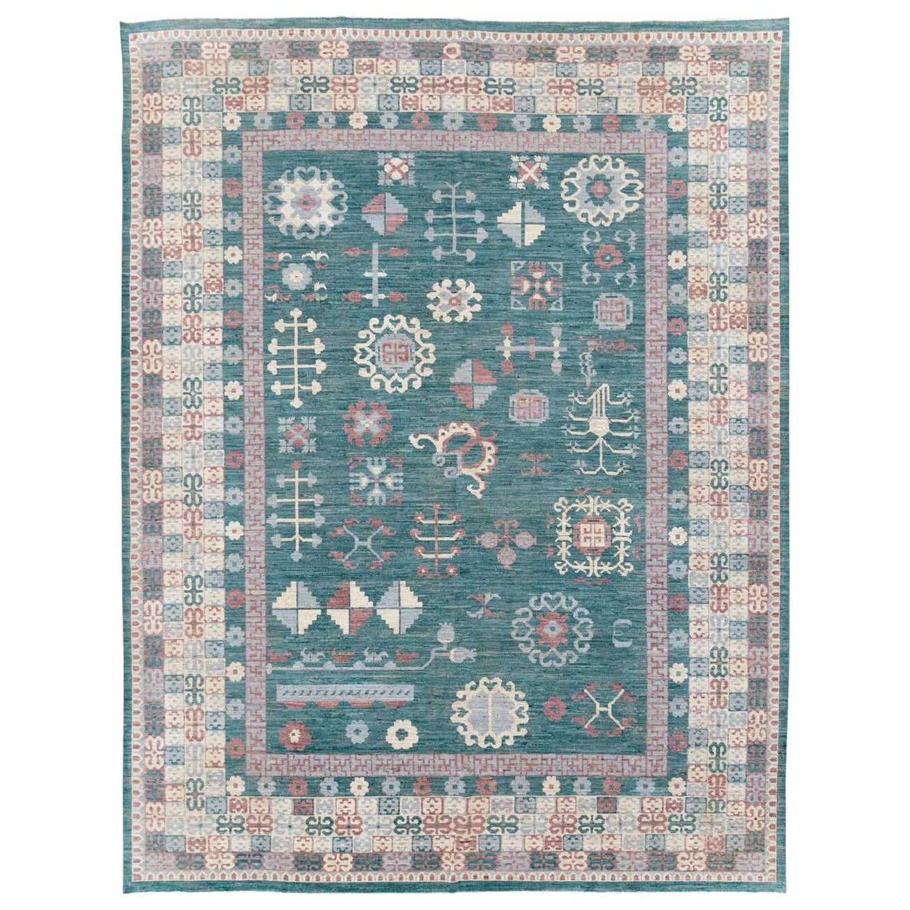 Galerie Shabab Collection Handmade Modern East Turkestan Khotan Room Size Carpet