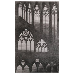 Original Antique Architectural Print by John Ruskin, circa 1880