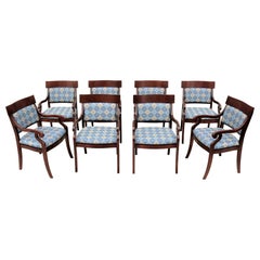 Traditional Kimball Innsbruck and Osterley Park Wood Guest Side Chairs, Set of 8