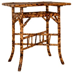 19th Century French Tortoise Bamboo Table