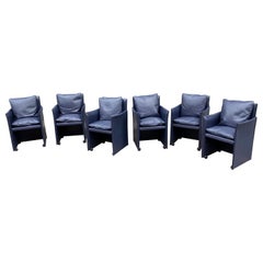 Mario Bellini for Cassina Set of 6 Break Armchairs