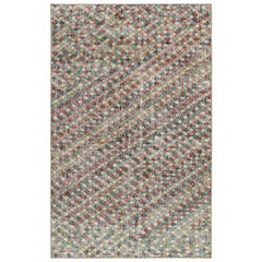 Vintage Zeki Müren Teppich in polychromatischen geometrischen Mustern, von Rug & Kilim