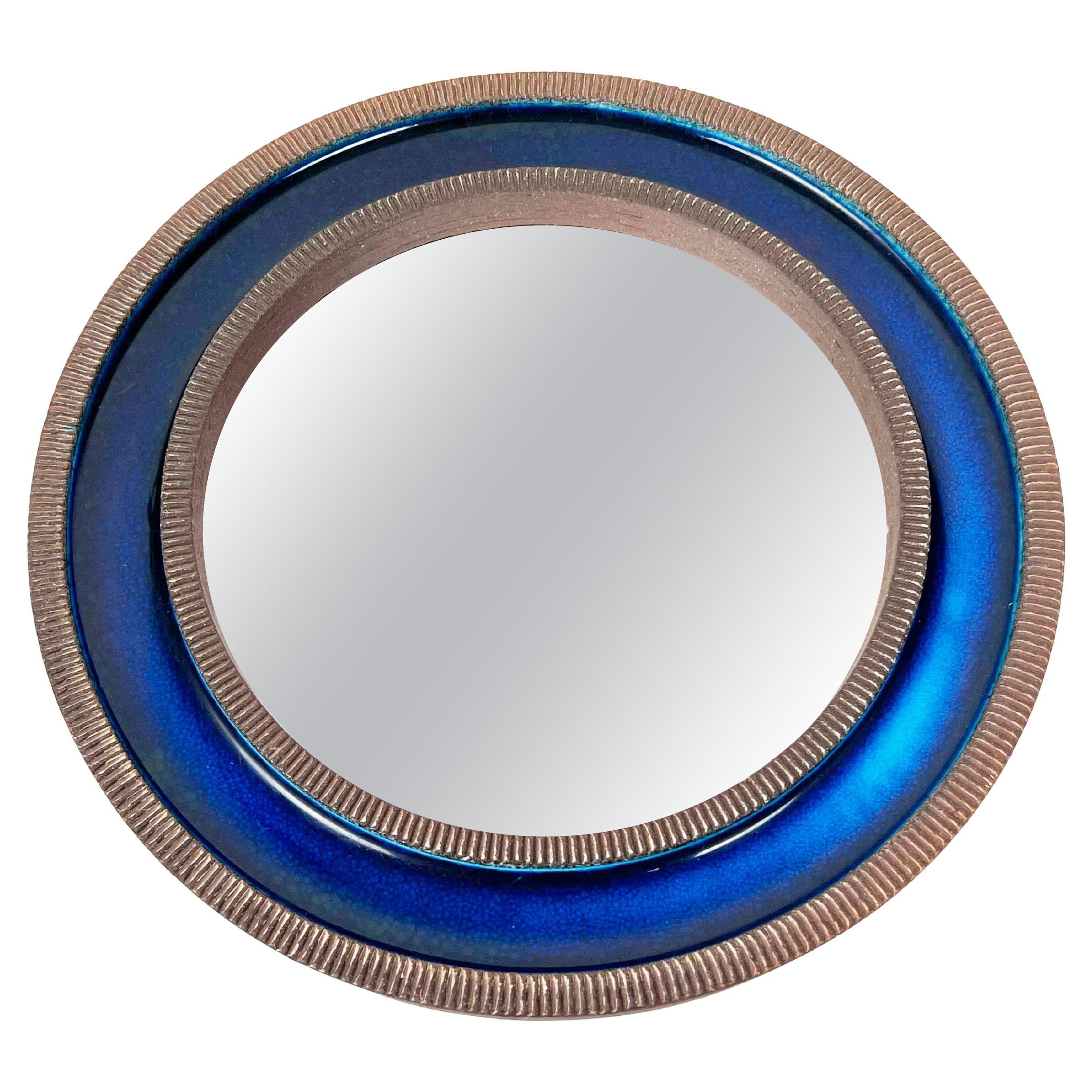 Erik Reiff Ceramic Mirror for Knabstrup, Denmark For Sale