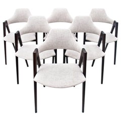 Six Compass Dining Chairs by Kai Kristiansen, Denmark, 1960s