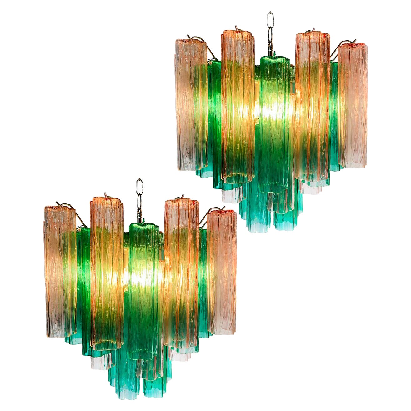 Charming Murano Chandeliers by Valentina Planta For Sale