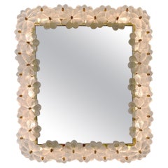 Murano Glass Illuminated Mirror, circa 1960, Italy