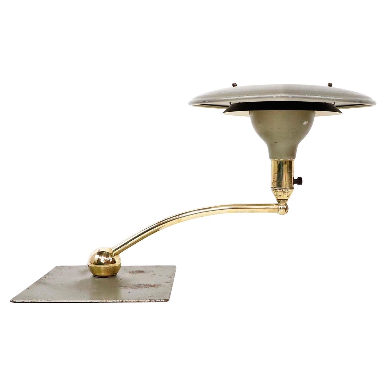 Lampe de table Art Déco moderne en forme de vue des années 1930