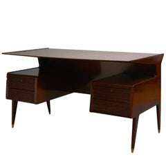 Guglielmo Ulrich Style Executive Desk, Possibly Made by Dassi, circa 1954