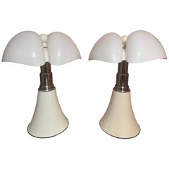 Gae Aulenti Table Lamps Pipistrello Produced by Martinelli Luce