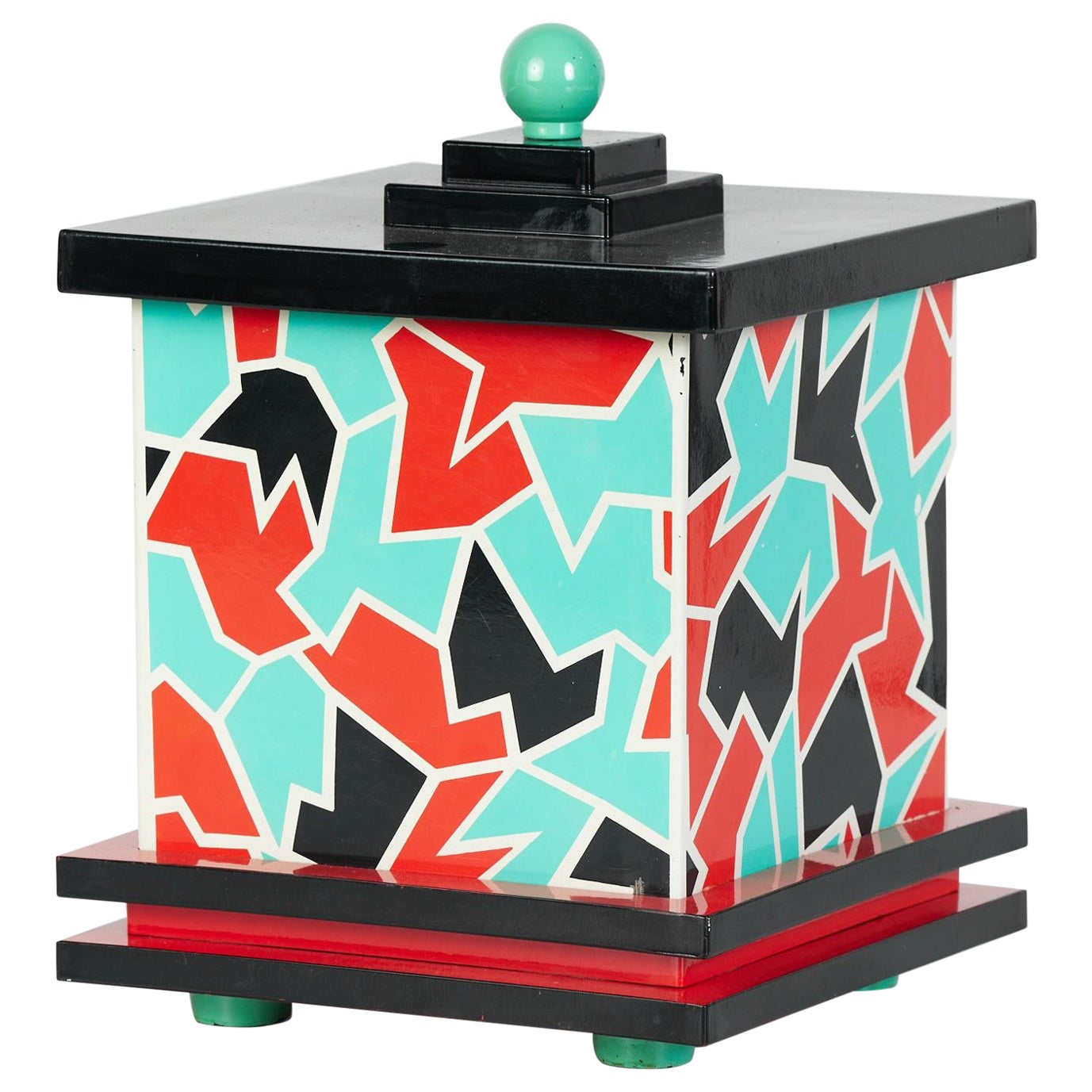 Postmoderner Memphis-Eiskübel mit Deckel für Taste Seller von Sigma