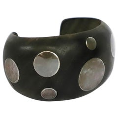 William Spratling Manschettenarmband aus Ebenholz und Silber