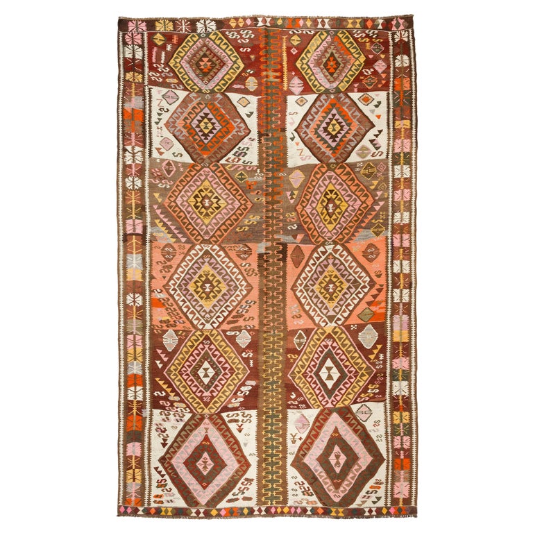 Ararat Rugs Collection, Vintage Kars Kilim Rug Old Anatolian Turkish