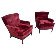 Pair of Neoclassical Maison Jansen Lounge Chairs circa 1960, 2 Pairs Available