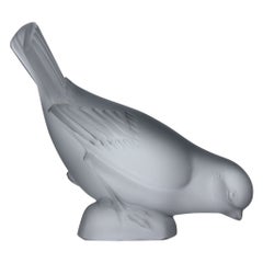 Mid-20th Century Glass Study Entitled "Moineau Hardi" by Marc Lalique
