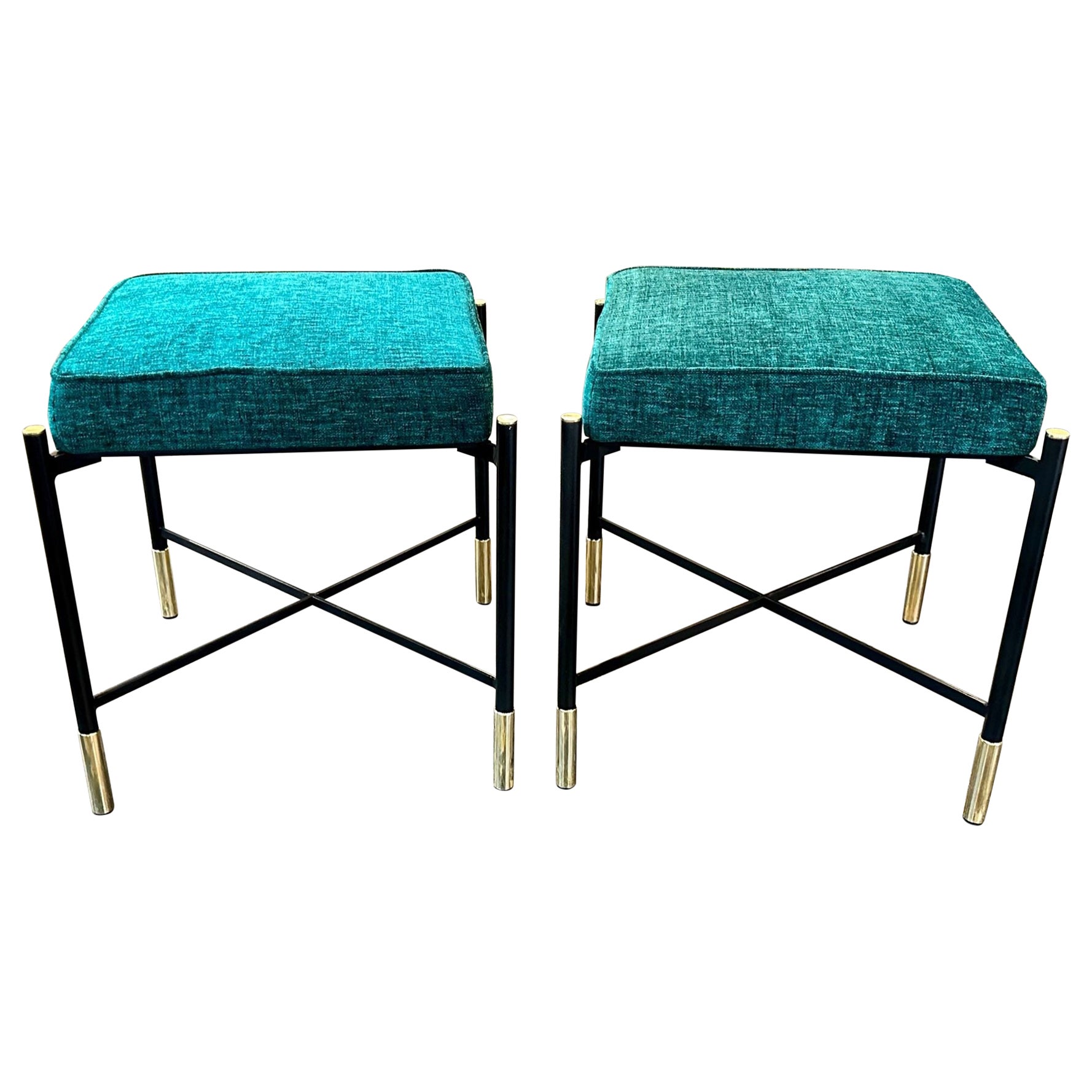 Italian Modern Upholstered Bench For Sale