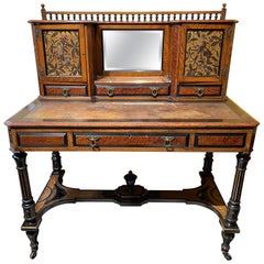 19th Century Aesthetic Period Hand Painted Desk Probably New York