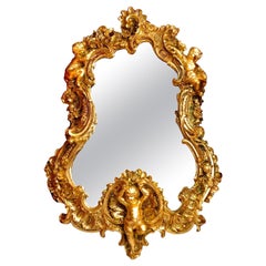 Fine Gilded Cherub Putti Italian Rococo Style Style of Gustave Dore', circa 1960