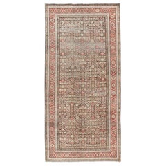 Antique Faraghan Fine Gallery Persian Rug In Floral All-Over Design