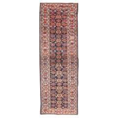 Colorful Antique Persian Lori Runner with Repeating Floral Palmette Design