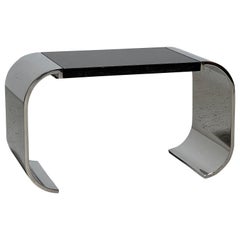 Stainless Steel and Granite "Macao" Side Table by Stanley Friedman for Brueton 