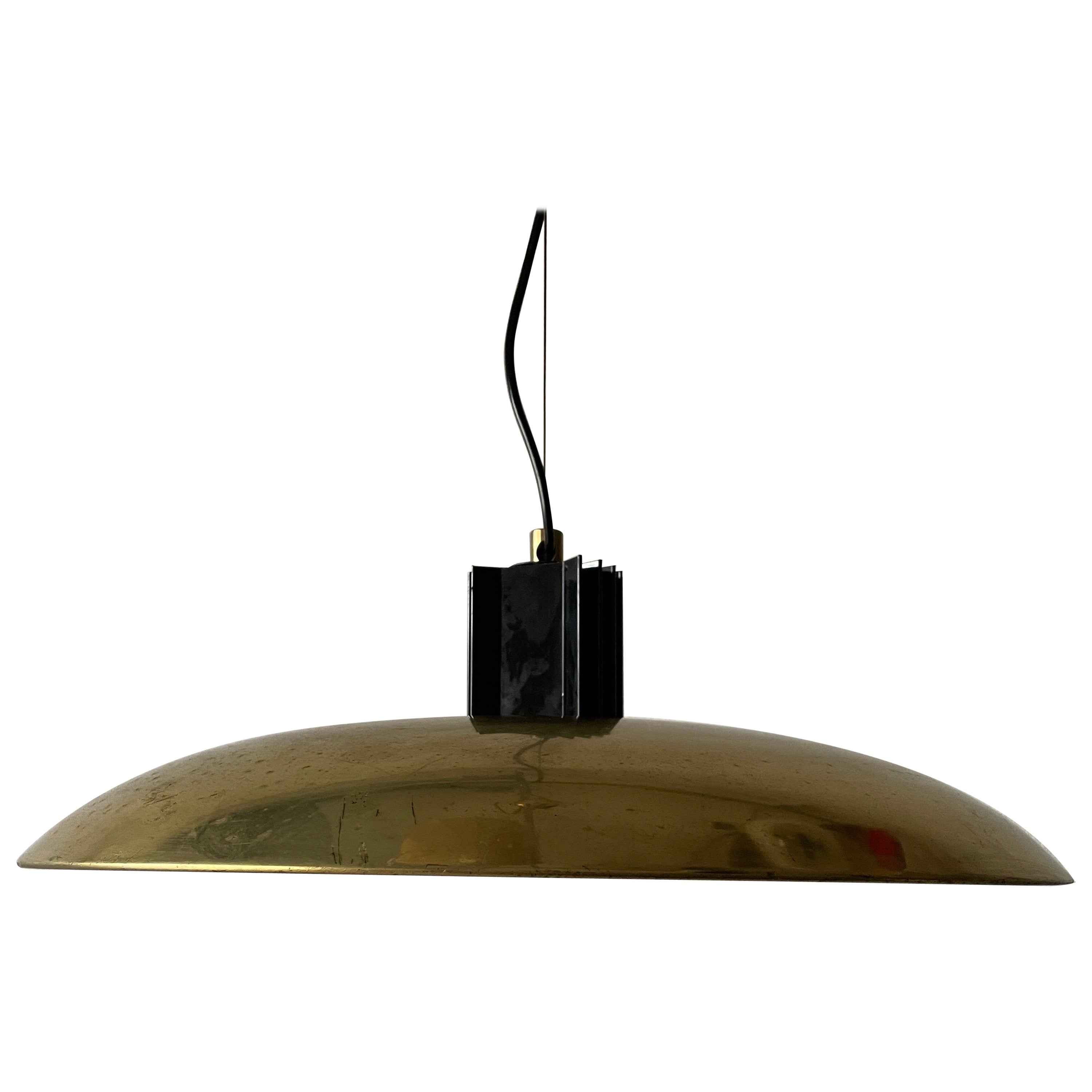 Lampe à suspension italienne XL en laiton mi-siècle moderne, années 1960, Italie en vente