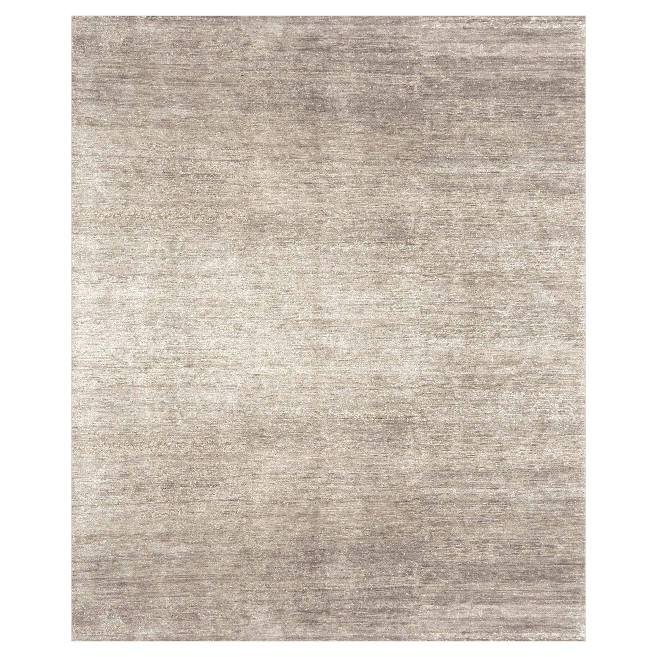 Mehraban Solid Design Bamboo Silk Rug Dara