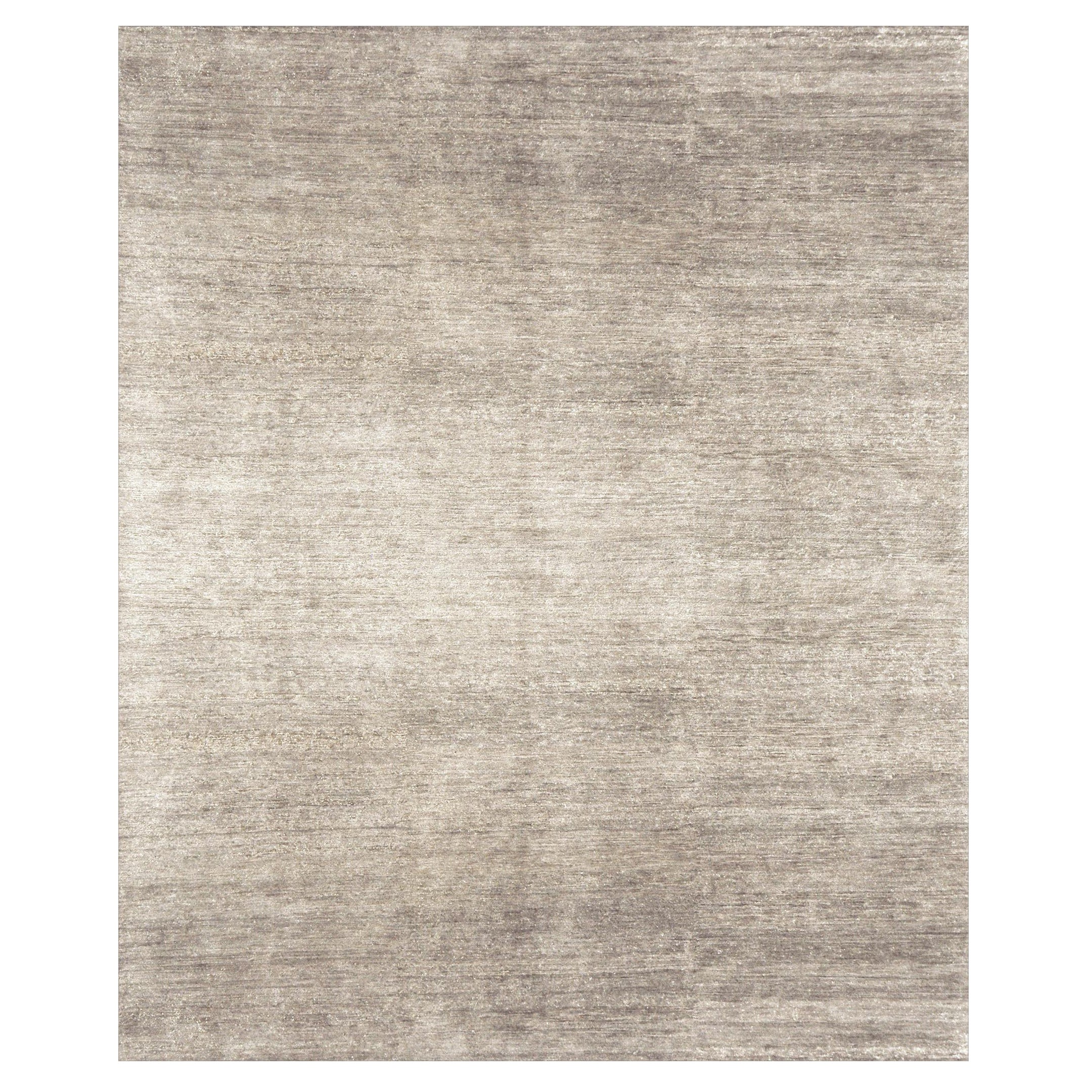 Tapis en soie de bambou Mehraban Solid Design Dara