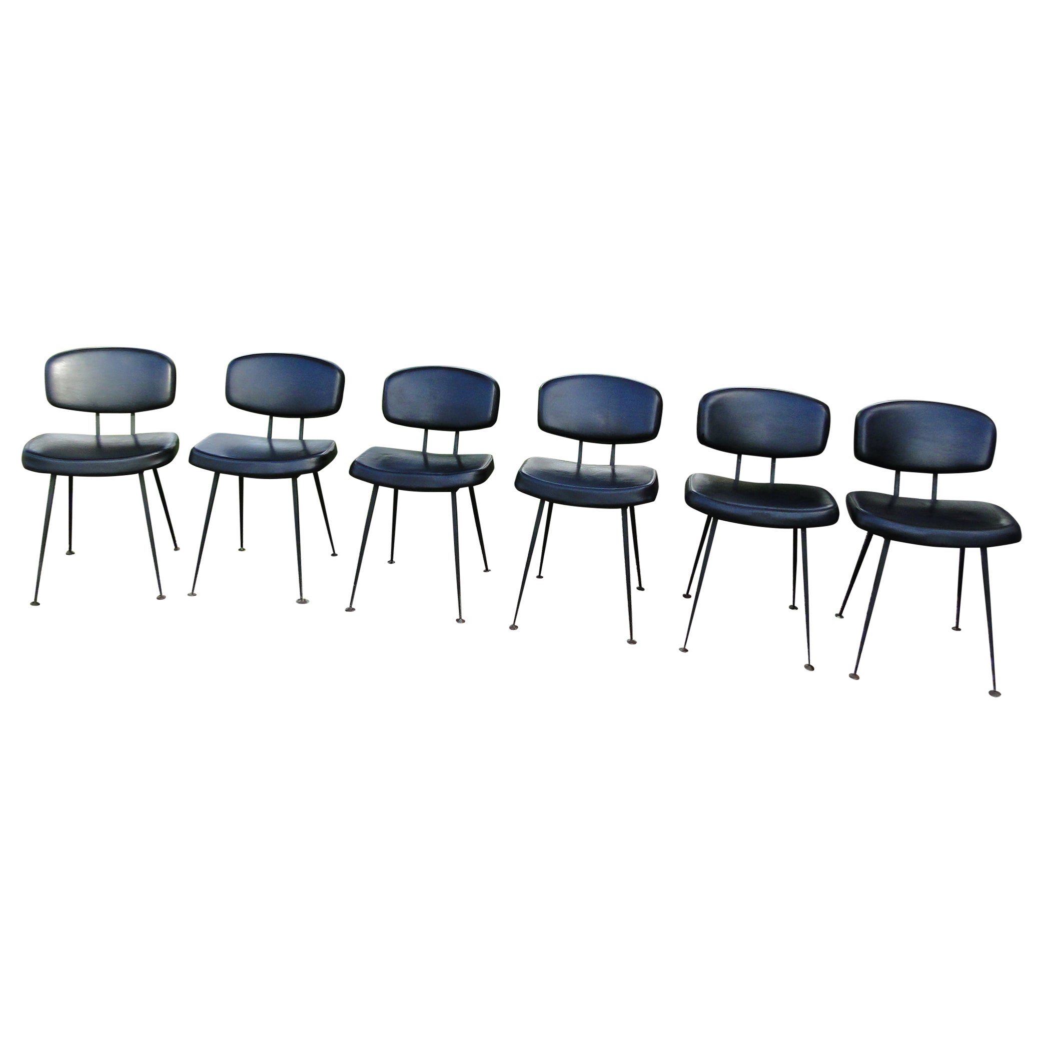 Steiner Airborne 6 Chairs Guariche Paulin Mortier Motte Thonet Arp French 
