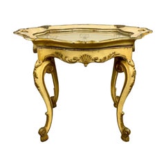 Tour du monde de la fin du XVIIIe siècle Table à plateau de style Louis XV rococo