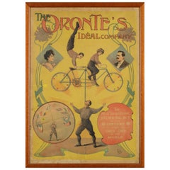 Antique E. Löffler, "The Oronte's Ideal Company", Framed Original Manifesto, circa 1900