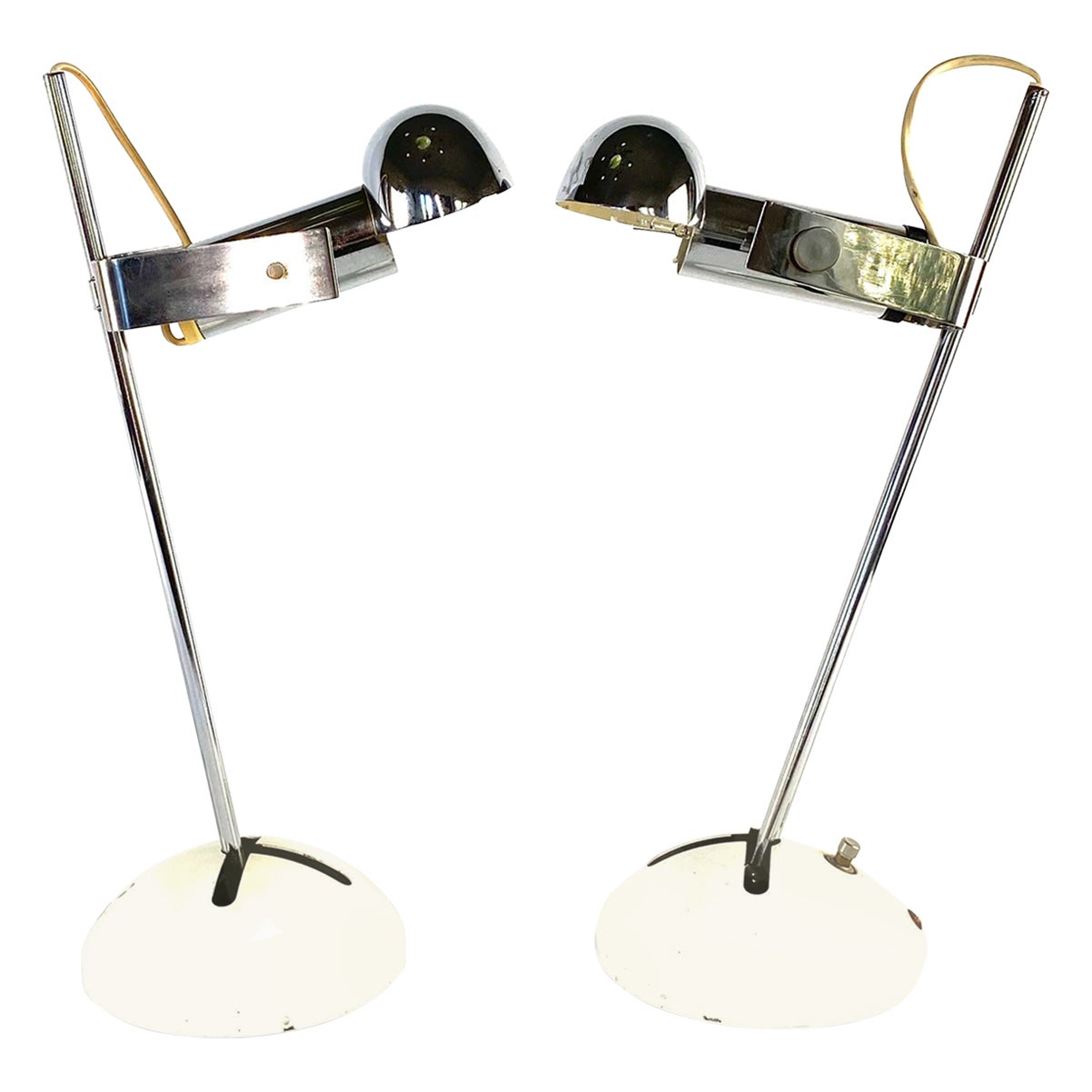 Robert Sonneman, Set of 2 T395 Table Lamp, Luci Milan, Italy, 1972