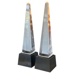 Pair of Chapman Obelisk Lamps, circa 1977