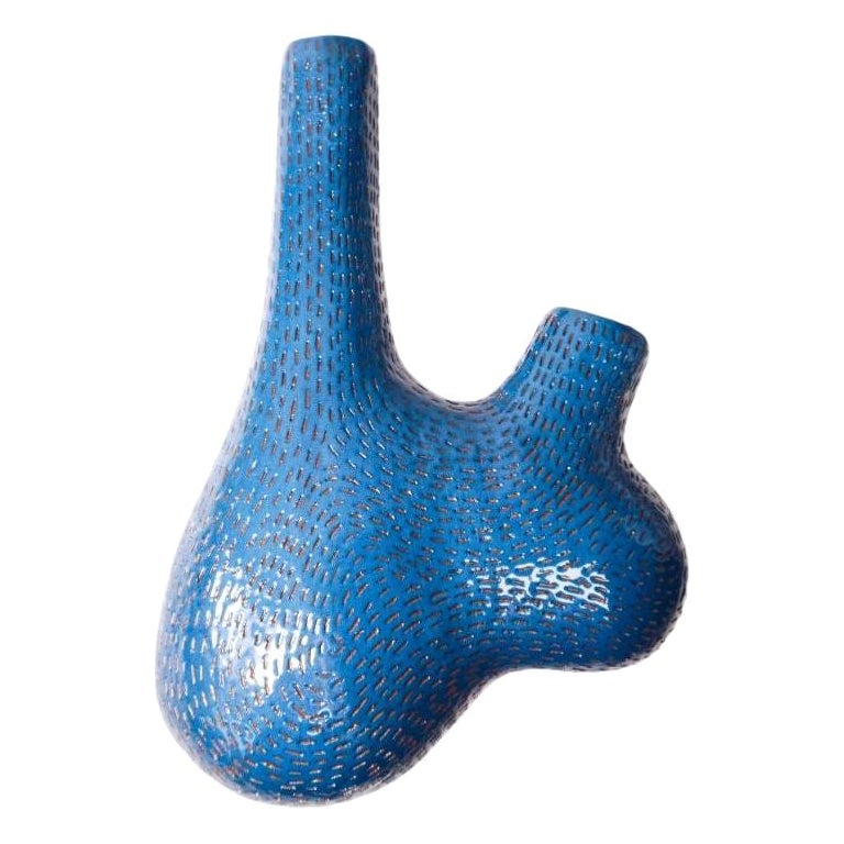 Selamawi Wall Vessel, Blue by TheUrbanative For Sale