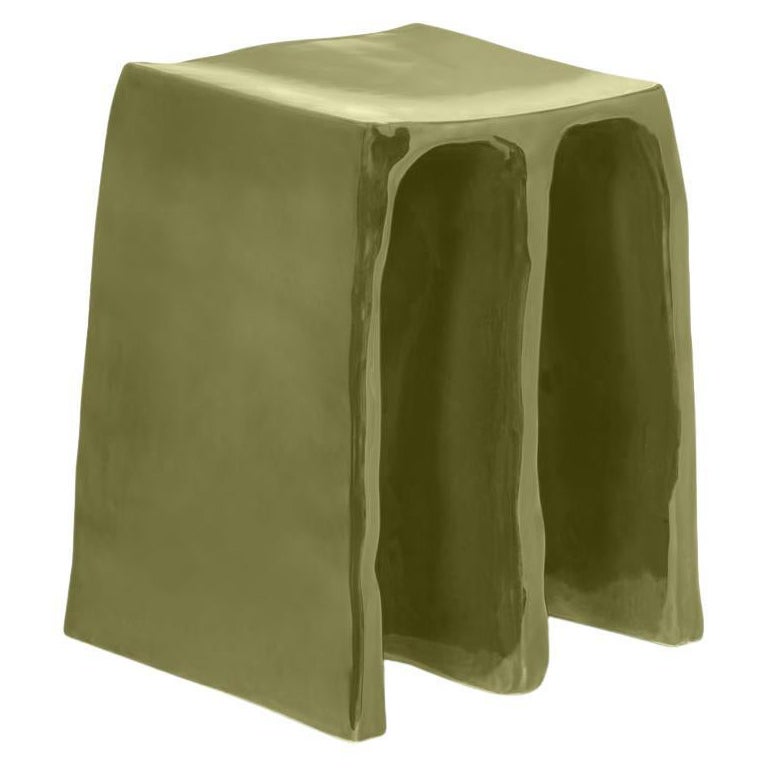 Chouchou Marble Green Stool by Pulpo