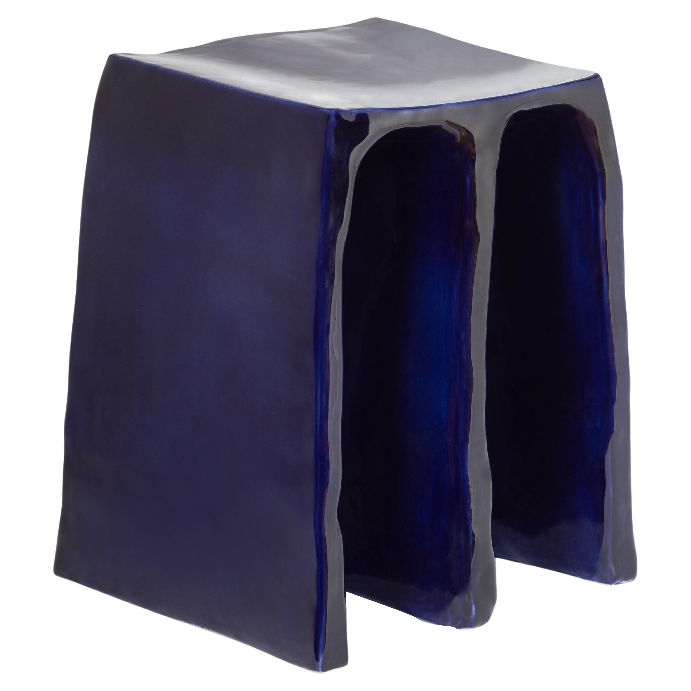 Chouchou Cobalt Stool by Pulpo For Sale