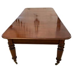 Antique 10 Seater Quality Figured Mahogany Dining Table