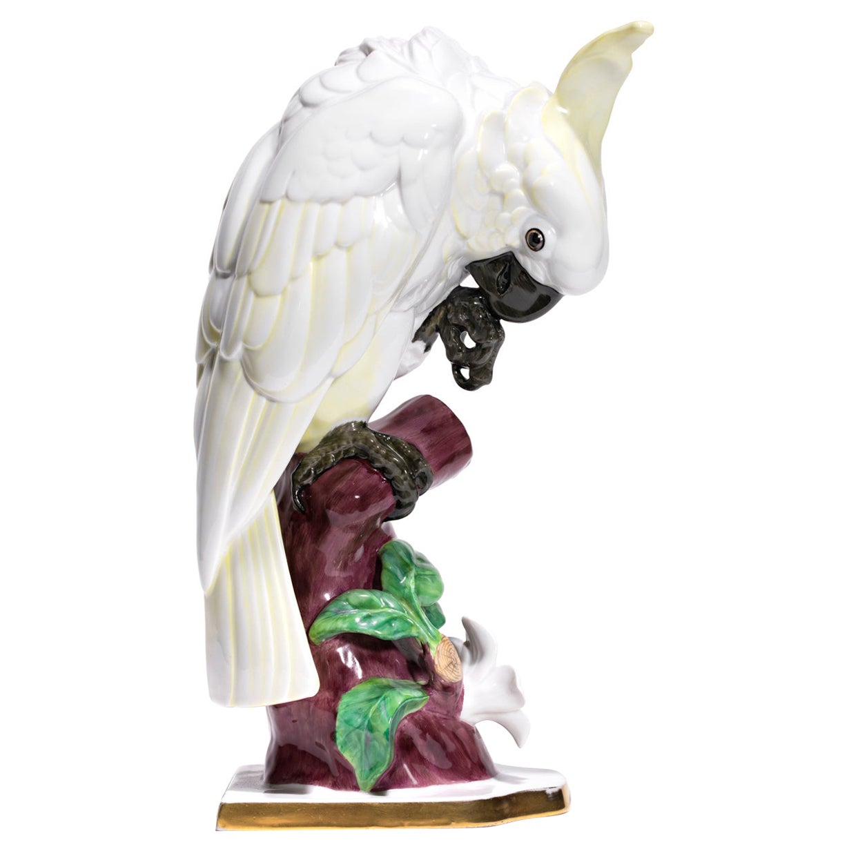 Hutschenreuther-Selb Porcelain Figurine "COCKATOO" Marked 01 on Base For Sale