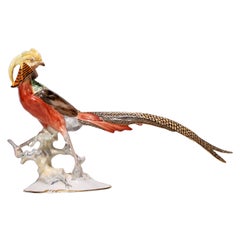 Retro Hutschenreuther-Selb German Porcelain Figurine Karl Tutter Chinese Pheasant