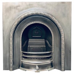 Victorian Manner Arched Cast Iron Fireplace Insert