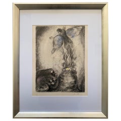 Original Marc Chagall Etching Hand Signed and Numbered “Sacrifice of Manoah”