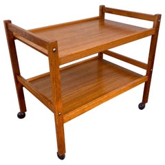 Danish Mid-Century Modern Teak Bar Cart by Brdr. Furbo