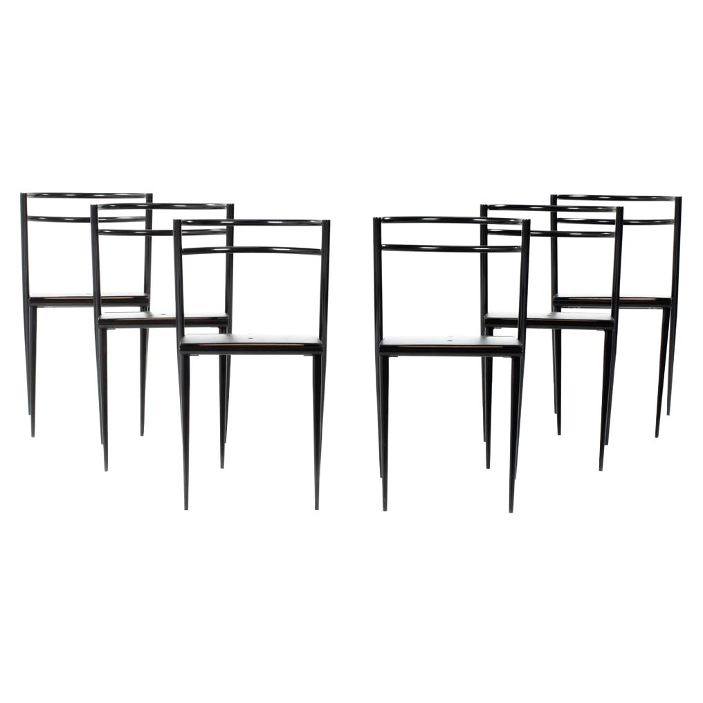Set of 6 Chairs Model Cosmos by Eric Raffy for Soca, 1989 For Sale