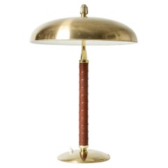 Scandinavian Modern Brass Table Lamp by Einar Bäckström, Sweden, 1950s
