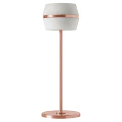 Modern Italian Table Lamp "Tommy Wireless", Satin Copper