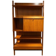 Used Italian Book & Bar Cabinet