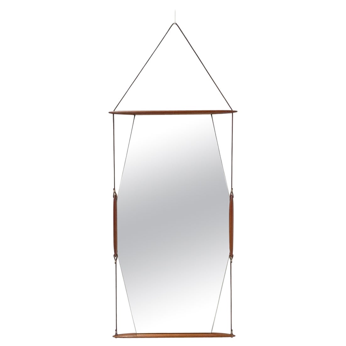 Mid-Century Modern "Paraggi" Hanging Mirror by Ico Parisi for MIM, Italy, 1958