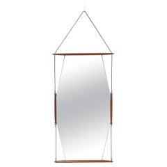 Miroir suspendu moderne du milieu du siècle dernier Paraggi d'Ico Parisi pour MIM, Italie, 1958