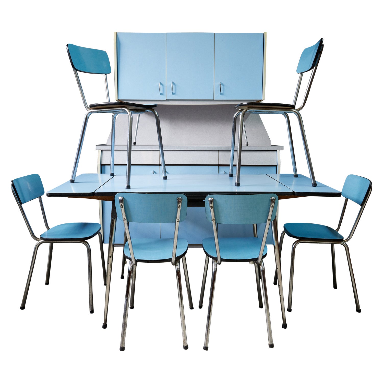 Formica Kitchen Table Chairs 8 For Sale on 1stDibs 1970s