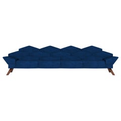 Hive Sofa in Blue Velvet by AROUNDtheTREE